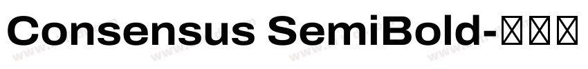 Consensus SemiBold字体转换